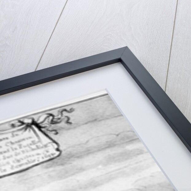 View of the chamber at the Castle of Chinon where King Charles VII of France received Joan of Arc in 1429 by Louis Boudan