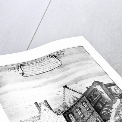 View of the chamber at the Castle of Chinon where King Charles VII of France received Joan of Arc in 1429 by Louis Boudan