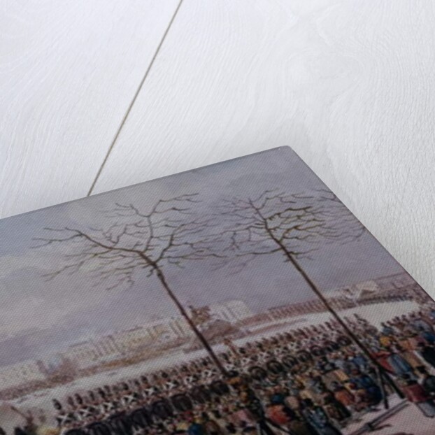 The Insurrection of the Decembrists at Senate Square, St. Petersburg on 14th December, 1825 by School Russian