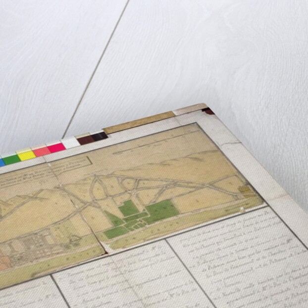 Map showing the Chateau de Puteaux, 1722 by French School