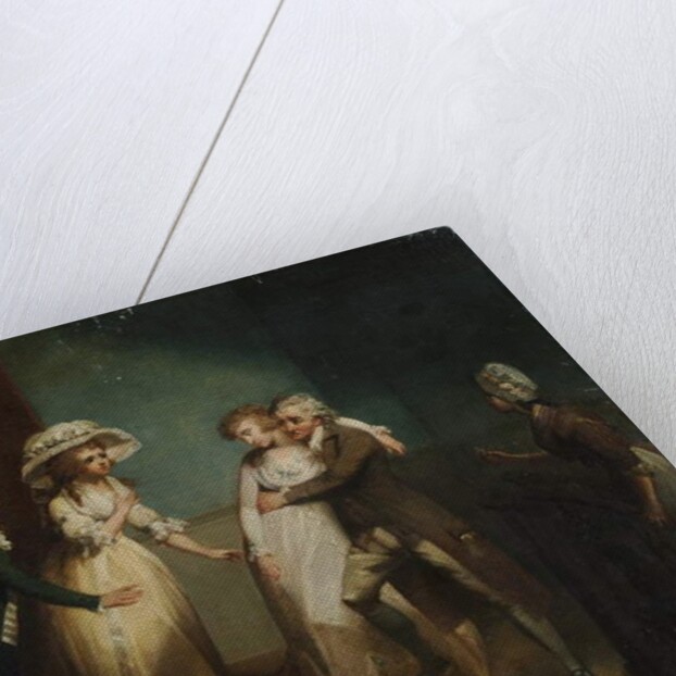 Camilla fainting in the arms of her father by Henry Singleton