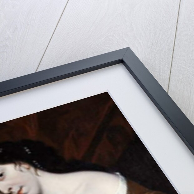 Portrait of a Lady, wearing a gold dress with red robes by Henry Anderton