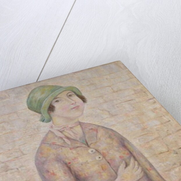 A Girl with a Basket of Flowers by Tadeusz Makowski