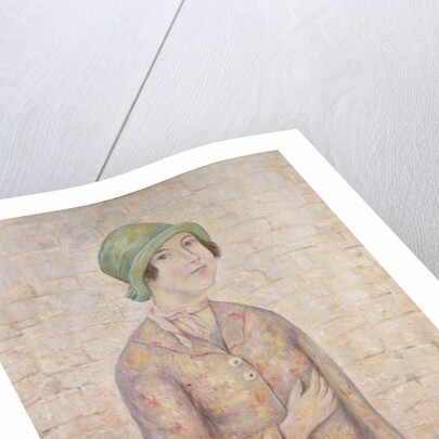 A Girl with a Basket of Flowers by Tadeusz Makowski