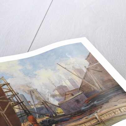 Toronto Shipbuilding, 1918 by Robert Ford Gagen