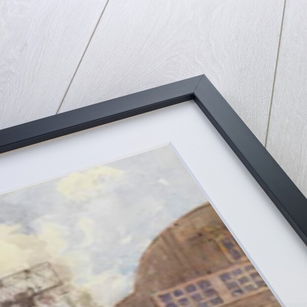 Polson Iron Work Yard, Ship War Hydra on Stocks, 1918 by Robert Ford Gagen