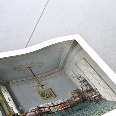 Drawing room Interior in the Palace in Stuttgart, Wurttemburg by Ludwig Holthausen