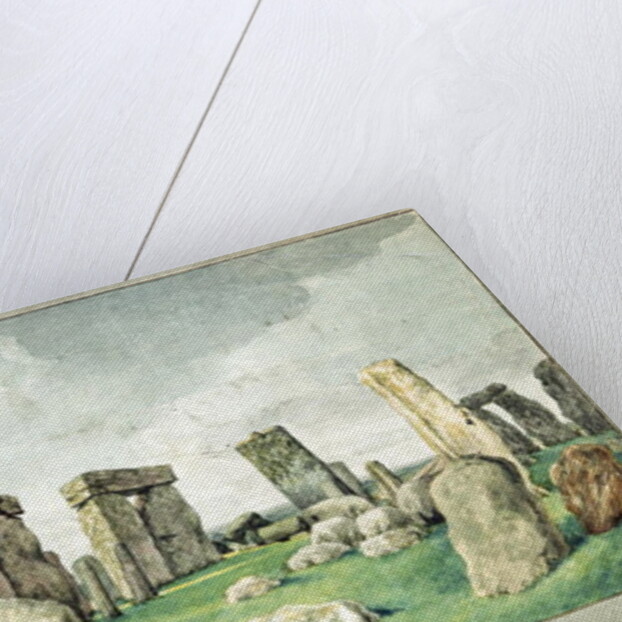 Stonehenge in it's Present State, an Anpedilunian Temple, 1821 by English School