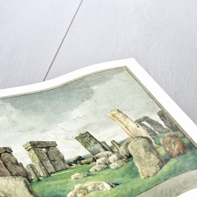 Stonehenge in it's Present State, an Anpedilunian Temple, 1821 by English School