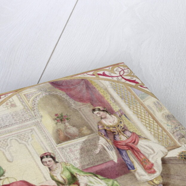 A Moorish Interior with Two Women, c.1840 by English School