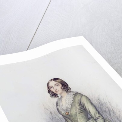 Portrait of a Young Lady in a Green Dress, 1841 by F. Camaret