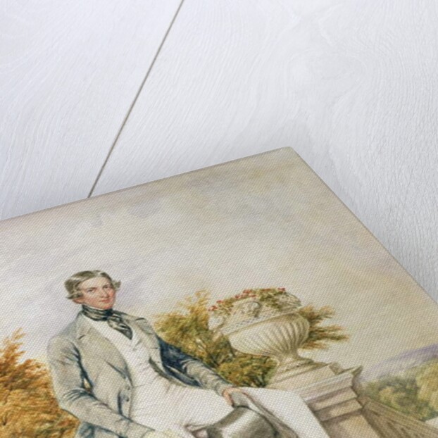 Portrait of a Seated Gentleman on a Terrace, 1843 by William Bootham