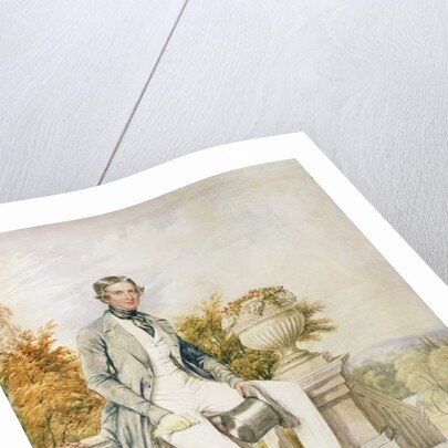 Portrait of a Seated Gentleman on a Terrace, 1843 by William Bootham