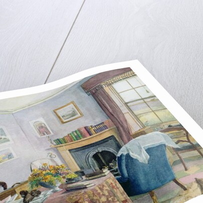 Drawing Room Interior in a Country House in Scotland, c.1850 by School Scottish