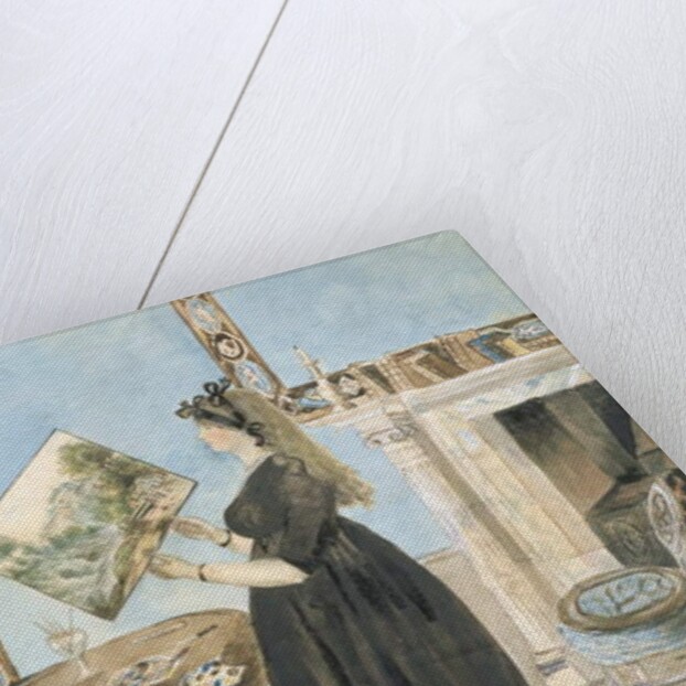 Portrait of Elizabeth Anne Fordyce in the Little Sitting Room at Putney Hill, 1796 by Jane Maxwell Fordyce