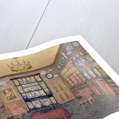 The Morning Room, Bowden Hall, Upton St. Leonards, Gloucester by John Dearman Birchall