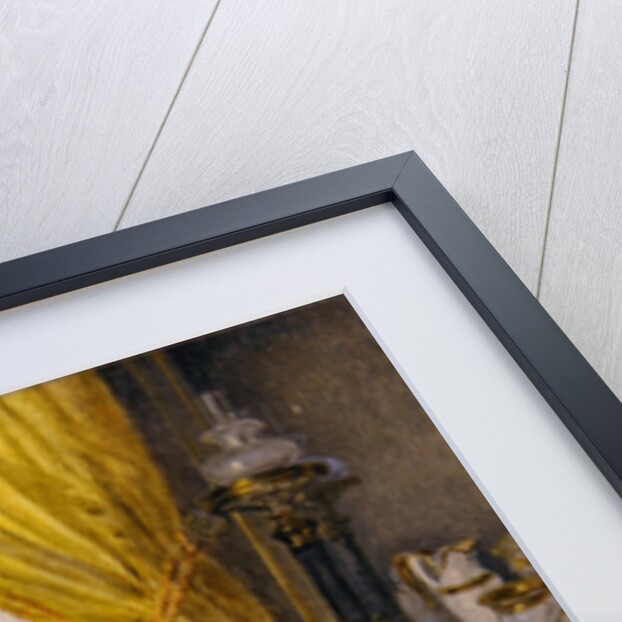 A Woman Feeding a Parrot in an Interior, c.1820 by French School