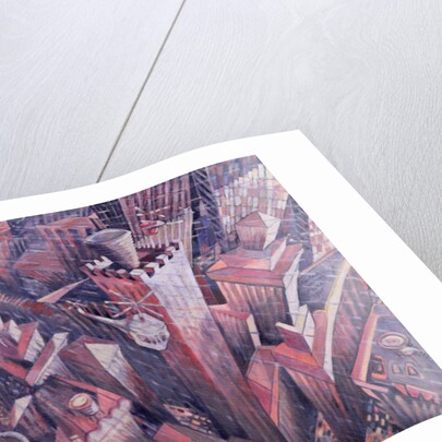 Downtown Manhattan Hailstorm, 1995 by Charlotte Johnson Wahl