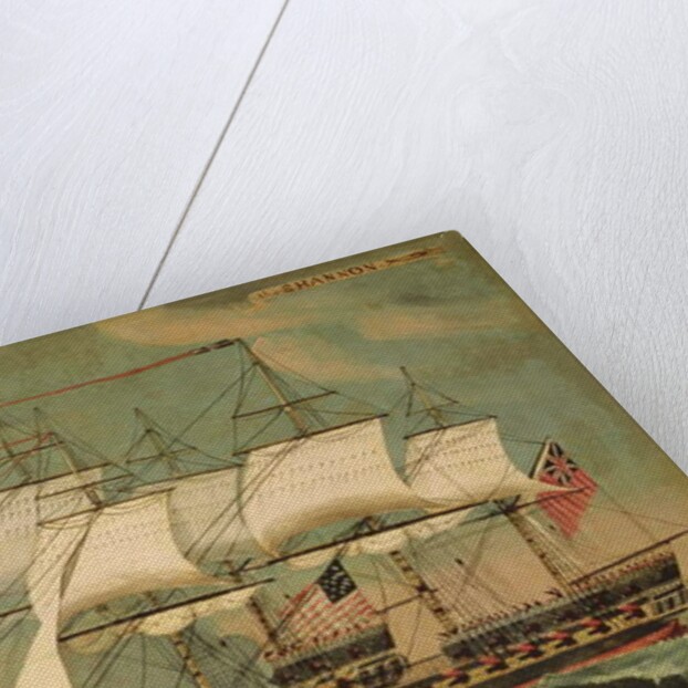 The Chesapeak and the Shannon by American School