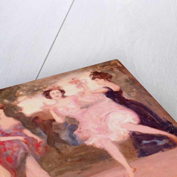 Four Dancing Girls on the Stage by Charles Edward Conder