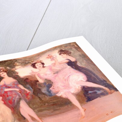 Four Dancing Girls on the Stage by Charles Edward Conder