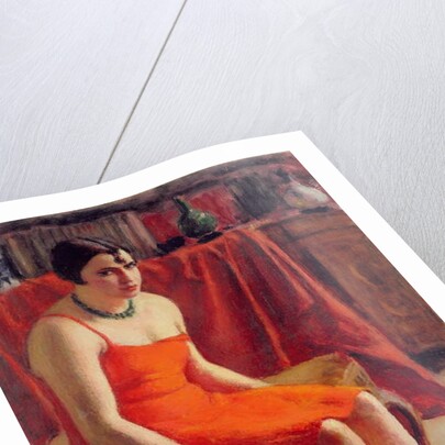 Seated Woman in a Red Dress, 1929 by Roderic O'Conor