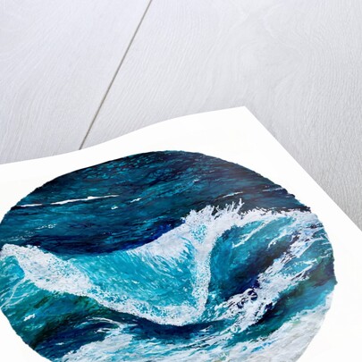 Where the ocean leaps towards the shore, 2023 by Courtenay Kusitor