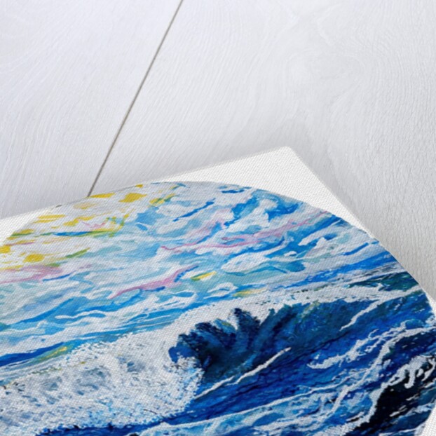 Where the ocean rushes towards the shore, 2023 by Courtenay Kusitor