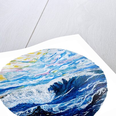 Where the ocean rushes towards the shore, 2023 by Courtenay Kusitor
