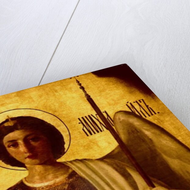 Detail of the iconostasis depicting the Archangel St. Michael, 1861 by Evgraf Sorokine