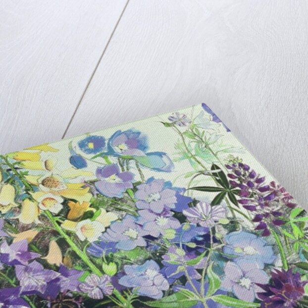 Delphiniums and Foxgloves by Claire Spencer