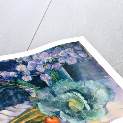 Still Life with Fruit and Flowers by Claire Spencer