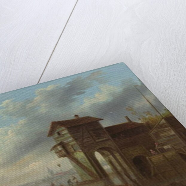 A View of the Sluice House at Liverpool by John Pennington