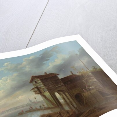 A View of the Sluice House at Liverpool by John Pennington