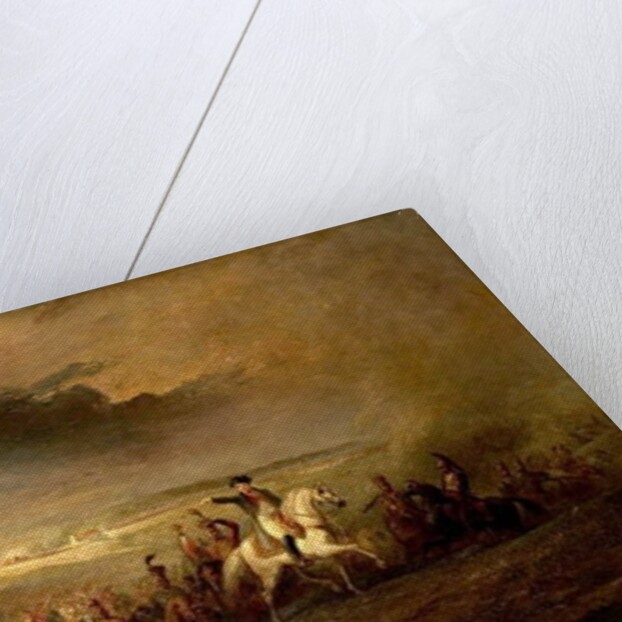 Napoleon Leaving the Field of Waterloo on 18th June 1815, c.1816 by George Jones