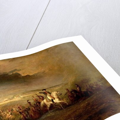 Napoleon Leaving the Field of Waterloo on 18th June 1815, c.1816 by George Jones