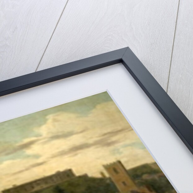 View of Nottingham Castle with St Nicholas' Church and Houses, c.1742-50 by Paul Sandby