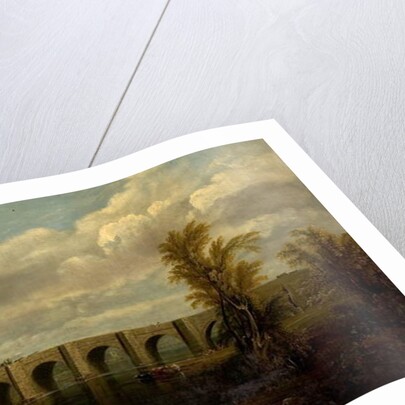 Old Trent Bridge, Nottingham, 1825 by John Rawson Walker