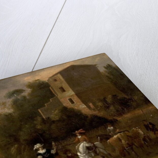 Hawking Party by Flemish School