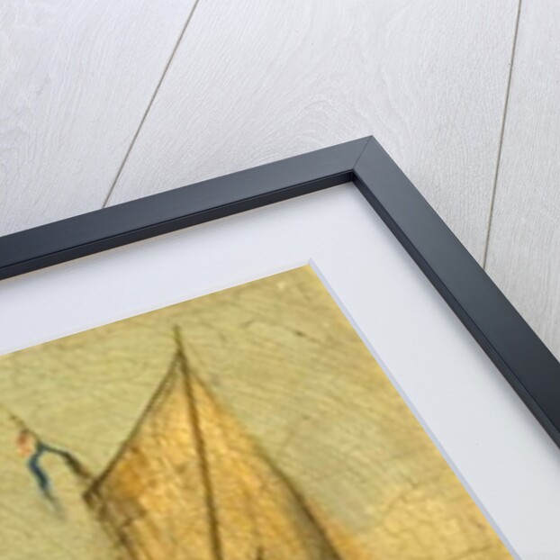 River Scene with Shipping by English School