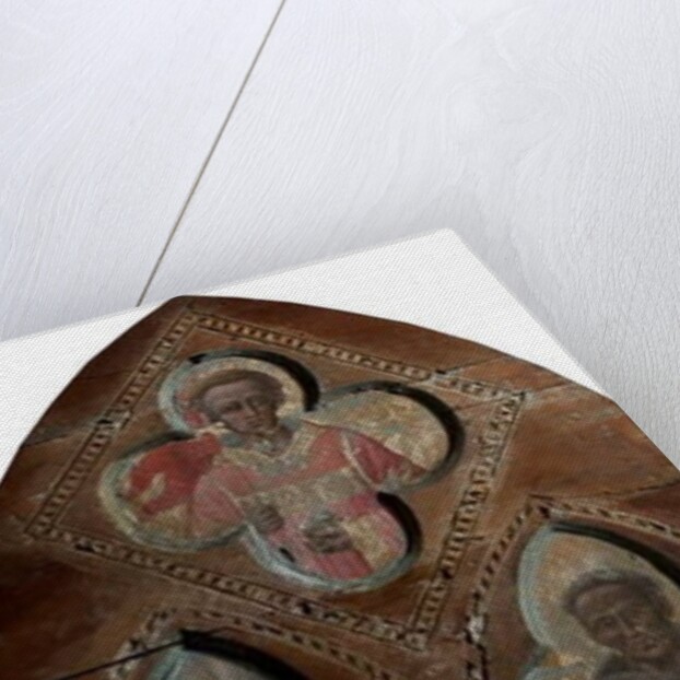 St Louis of Toulouse and St Anthony of Padua with St Stephen, 14th century by Aretino Luca Spinello or Spinelli