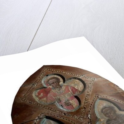 St Louis of Toulouse and St Anthony of Padua with St Stephen, 14th century by Aretino Luca Spinello or Spinelli