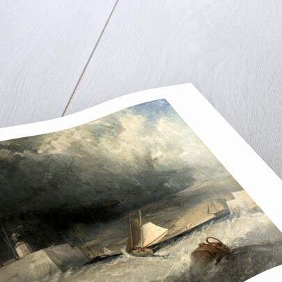 Whitby Harbour, North Yorkshire, 1836 by George Chambers