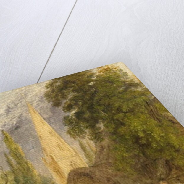 Cottages at Olney, Buckinghamshire by William Harvey