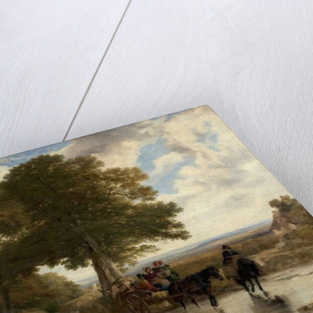 Market Cart at a Brook, 1845 by Frederick Richard Lee