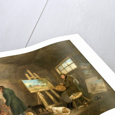 The Artist in His Studio and His Man Gibbs, 1802 by George Morland