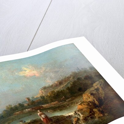 River Scene with Peasants by Francesco Zuccarelli
