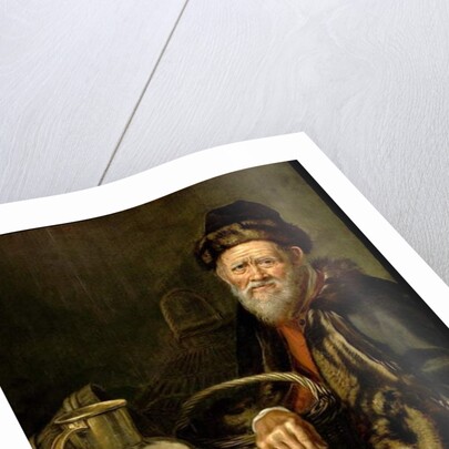 An Old Man with Broken Eggs by William van (attr.to) Odekerken