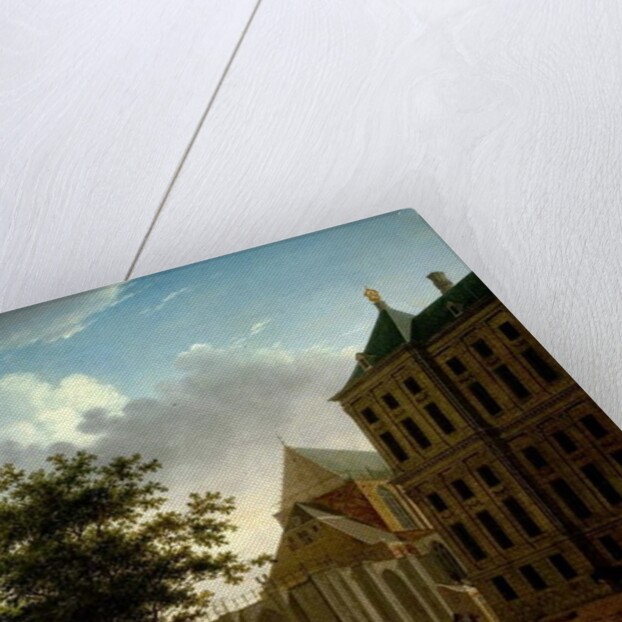 Back of Nieuwe Kerk and Town Hall, Amsterdam, Holland by Isaak Ouwater