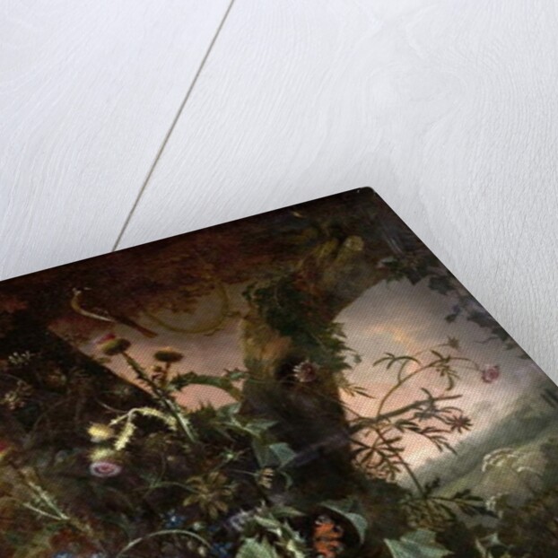 Still Life with Frog and Goldfinch by Matthias Withoos